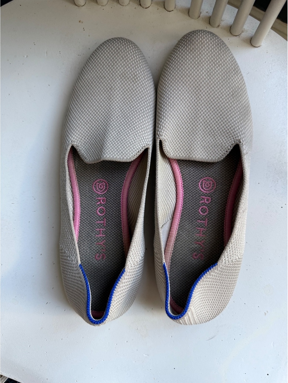 Rothy's Women's Beige Slip-On Flats Size 10